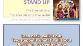 Stand Up - Cheetah Girls (Chanel) with Lyrics on Screen
