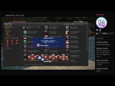 I am playing Final Fantasy XIV online (Alchemist Level 45 Quest Ultimate Alchemy started)