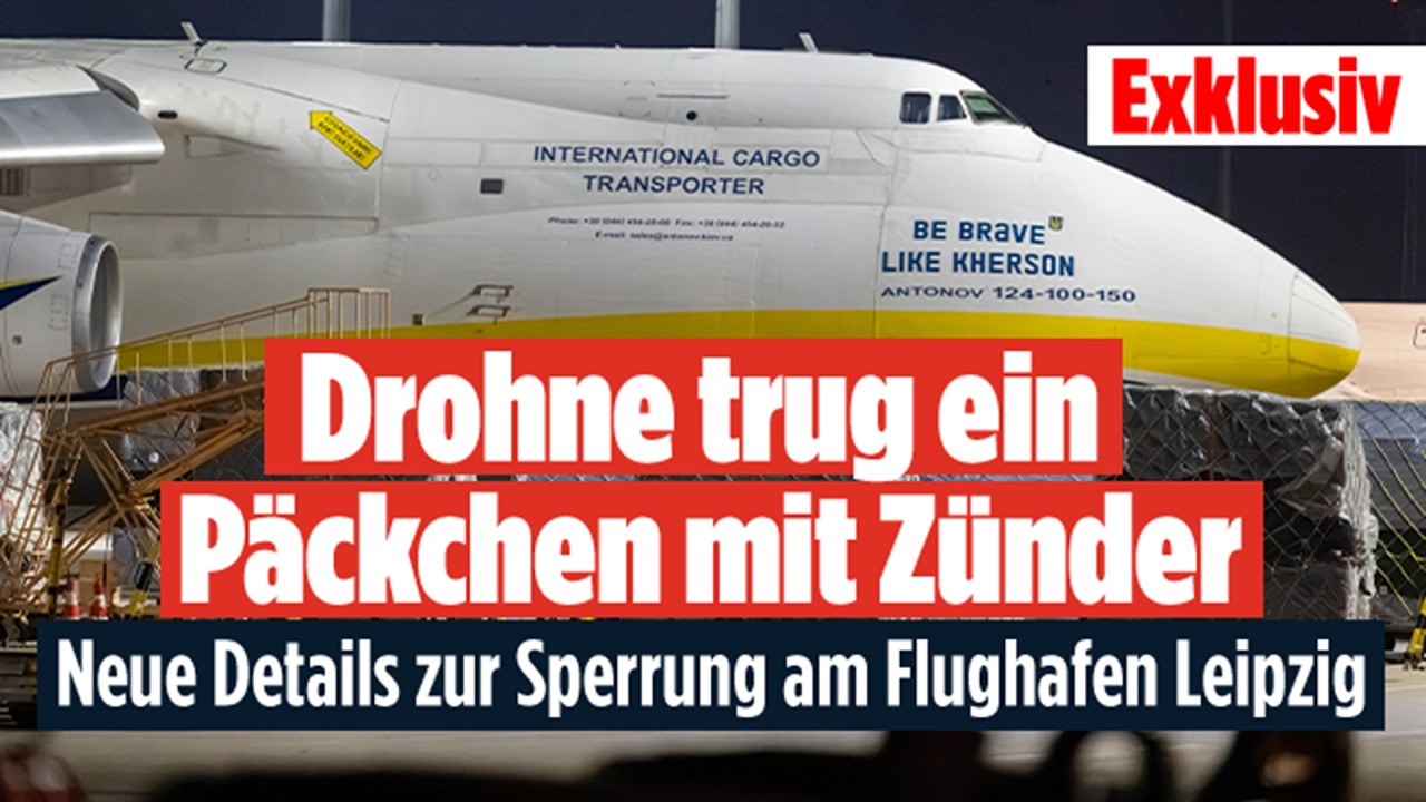 Alarm am Flughafen Leipzig/Halle: Drohne mit Zünder-Päckchen entdeckt!