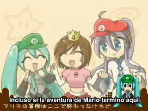 Go Go Mario!! (Vamos Vamos Mario!!) (subs spanish mp3 and Lyrics) [VOCALOID]