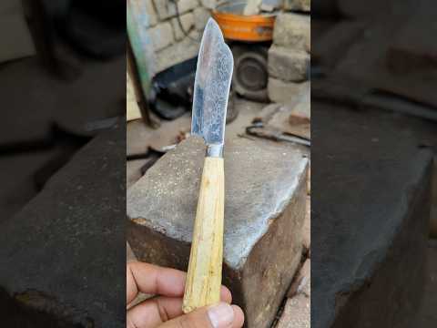 🎨🗡️ Art of making a beautiful knife handle #blacksmith #makerknife #blacksmithing