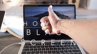 How to solve the black screen issue on your MacBook pro