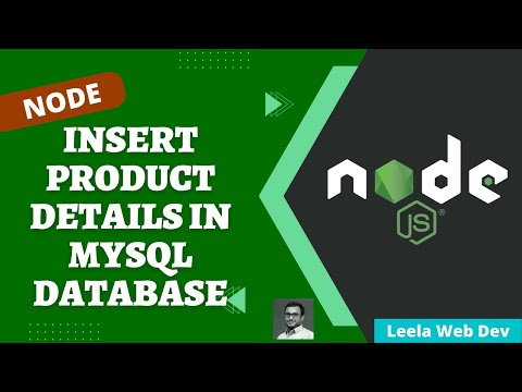 39. Insert product details into mysql database using prepared statement in express Node App - NodeJS