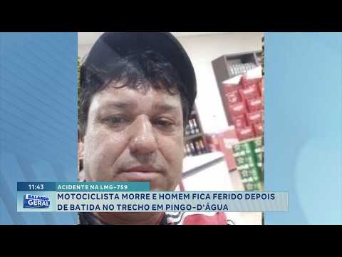 Acidente na LMG-759: Motociclista morre e homem fica ferido em Pingo-d'Água.