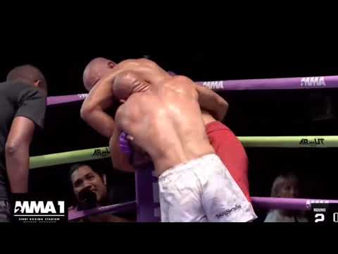 Live HD Baz Mohammad Mubariz new fight vs French fighter in Thailand 2024 پخش زنده مسابقه باز محمد