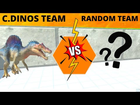 CARNIVORE DINOS VS RANDOM TEAM  - ANIMAL REVOLT BATTLE SIMULATOR