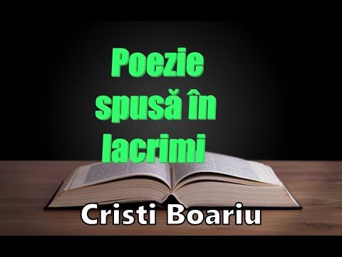 Cristi Boariu - Poezie spusă în lacrimi.