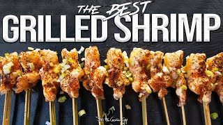 The best quick & easy grilled shrimp recipe 4k