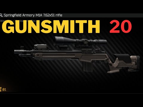 GUNSMITH Part 20 M1A Build Guide | Escape From Tarkov 1.0 FAST & EASY
