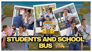 Students and School Bus