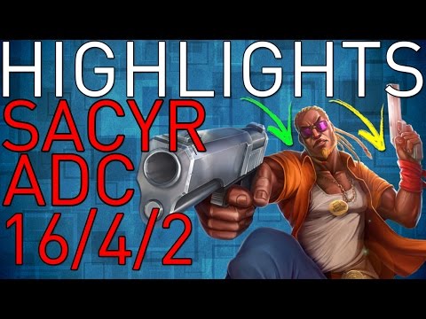 RED SacyR - Lucian vs Caitlyn - LoL BR Challenger 382LP - Highlights