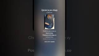 Zpívání je pro chlapy