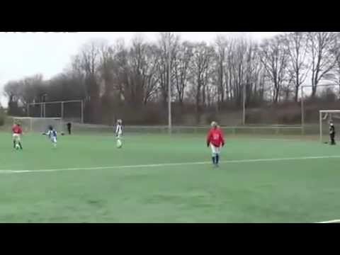 Doelpunt VVGZF1 tegen Drechtstreek F1