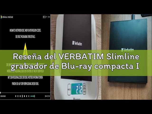 Vídeo relacionado con VERBATIM Slimline grabador de Blu-ray compacta I USB 3.2 Gen 1 con conexión USB-C I Grabadora y Reproductor I Ultra HD 4K I I Unidad externa I negro