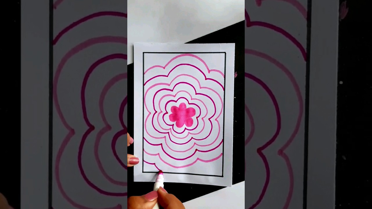 Background design/ Frontpage border design ideas for project #art #shorts #drawing #satisfying #easy