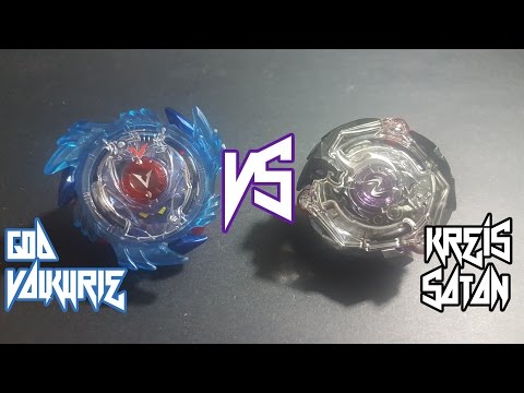 Battle!! God Valkyrie 6V.Rb. VS Kreis Satan 2G.Lp. - Beyblade Burst