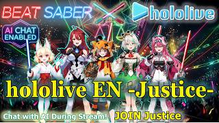 【Justice✖BEAT SABER】TEAM JUSTICE ASSEMBLY! Slicing Through All Justice Tracks Non-Stop! 🏛️✨#hololive