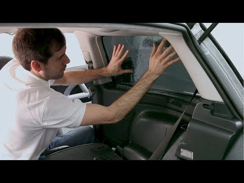 How to fit pre-cut window tint - fixed side window tint
