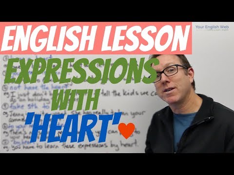 English lesson - Expressions with the word HEART