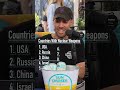 Name ALL 9 Countries With NUCLEAR Weapons Can You Shorts Countries Bomb Guessinggame World
