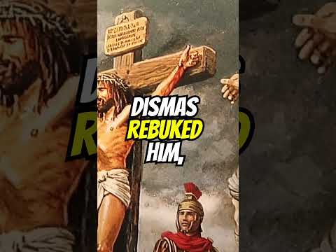 Who said that? The penitent criminal St. Dismas. #jesus #calvary #stdismas #crucifix #catholic