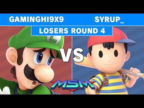 MSM Online 18 - GamingHI9x9 (Luigi) Vs Syrup_ (Ness) Losers Round 4 - SSBU