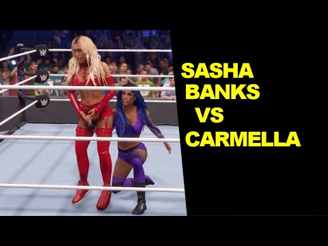 WWE 2K22 Sasha Banks vs Carmella - No Holds Barred