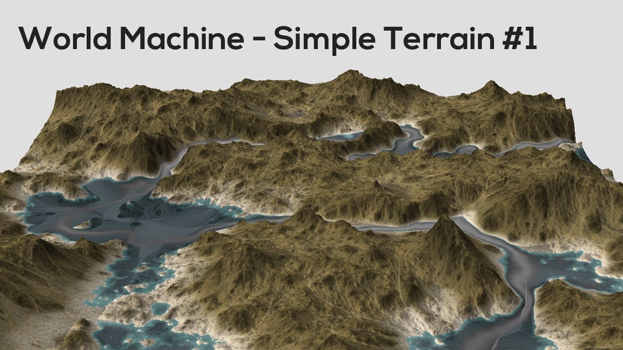 World Machine - Simple Terrain #1 - YouTube