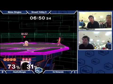 Smash Valley II Melee Singles Winners Semis - Dizzkidboogie vs DJ Nintendo