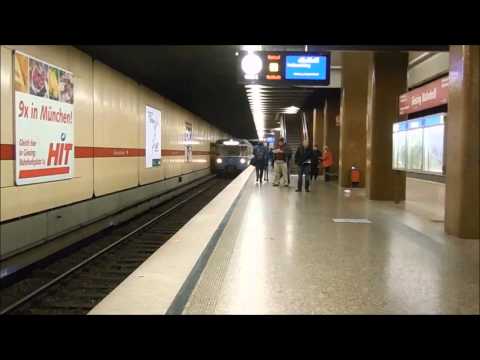 U Bahn München: Bahnhof Giesing[FULL HD]
