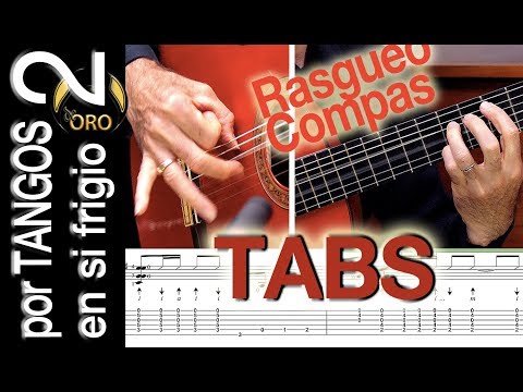 Flamenco Guitar Lesson TABS | por Tangos #2 Rasgueo Compas | Diego de Oro