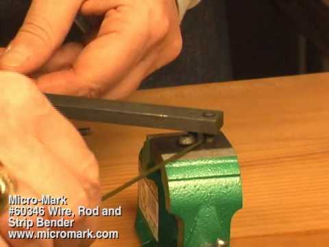 How to Bend Metal Rod Using Micro-Mark #60346 Wire, Rod & Strip Bender