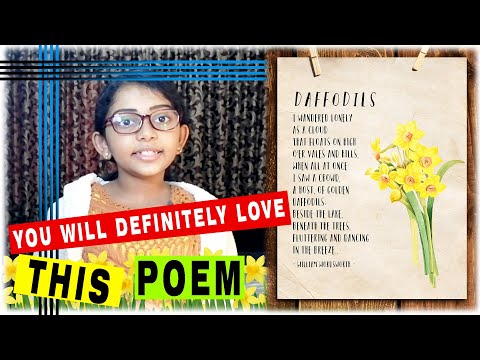 Daffodils by William Wordsworth  | Beautiful English poem for school recitation |