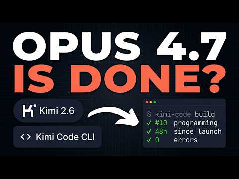 Kimi K2.6 + Kimi Code CLI کاملاً دیوانه‌کننده است (رایگان)