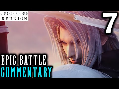 Epic Battle: Crisis Core Reunion Final Fantasy VII Walkthrough Part 7- Sephiroth Vs Angeal & Genesis