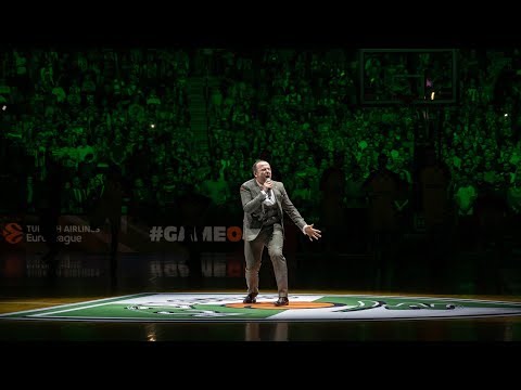 Zalgiris game introduction vs. Real Madrid