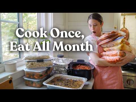 Cook Once, Eat for a Month 🍂 | Fall Freezer Meals for My Family of 6