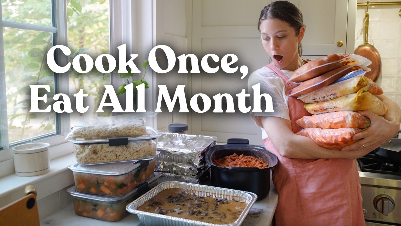 Cook Once, Eat for a Month 🍂 | Fall Freezer Meals for My Family of 6