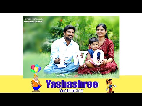 Yashashree 2nd Birthday Celebrations# Ramesh Photography 9966041297