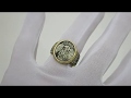 Відео огляд Срібна каблучка "Архангел Михайло" кмх8