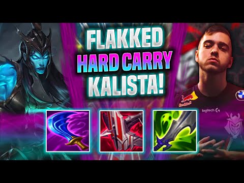 FLAKKED HARD CARRY WITH KALISTA! - G2 Flakked Plays Kalista ADC vs Draven! | Season 2022