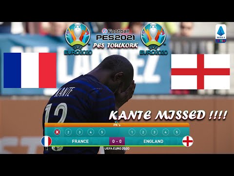 PES 2021| Kante MIssed !! France vs England | Penalty Shootout | Kante vs Kean | Gameplay PC