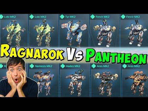 RAGNAROK VS PANTHEON Hangar Mk2 War Robots LIVE Gameplay WR
