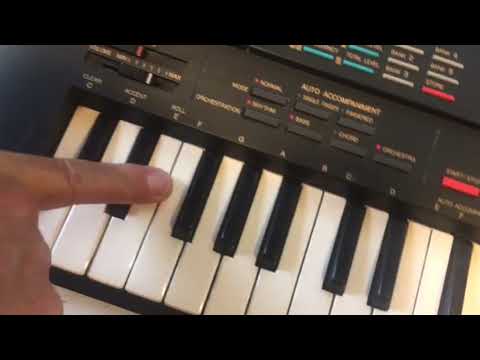 Yamaha Portasound PSS-580 FM keyboard - YouTube
