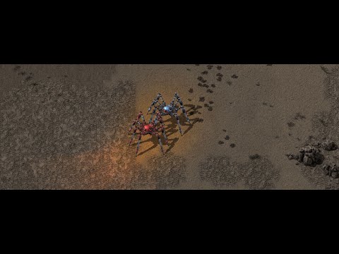 Factorio Spidertron action