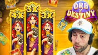 DOING MAX BET FEATURE SPINS on the *NEW* ORB OF DESTINY!! CRAZY MULTIS!! (Bonus Buys)