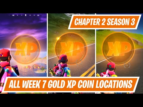 Week 7 - All 3 Gold Legendary XP Coin Locations (LEAKED) in Fortnite Chapter 2 Season 3
