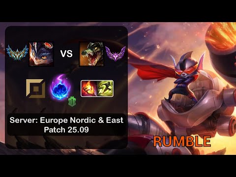 Rumble Top vs Renekton - EUNE Challenger - Patch 25.09
