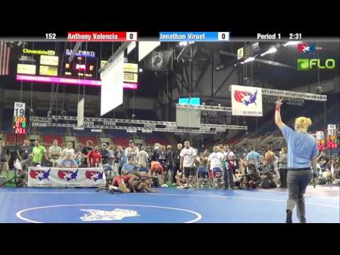 Junior 152 - Anthony Valencia (California) vs. Jonathan Viruet (Massachusetts)