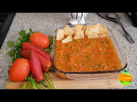 Cómo hacer SALSA ROJA para Tacos, Quesadillas, Tortas, Totopos | Comida Mexicana